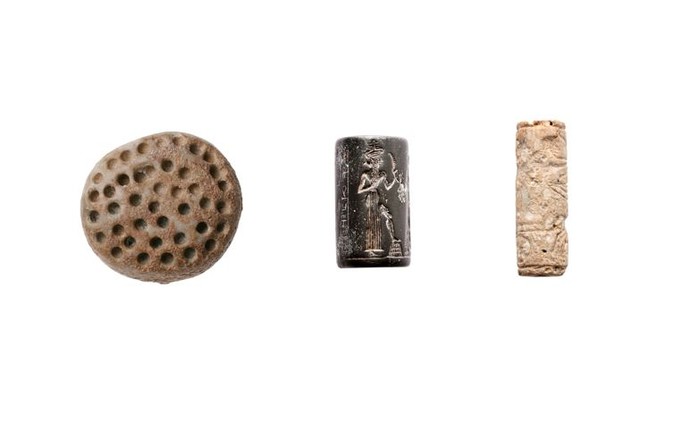 Drei verschiedene prähistorische Siegel aus Vorderasien