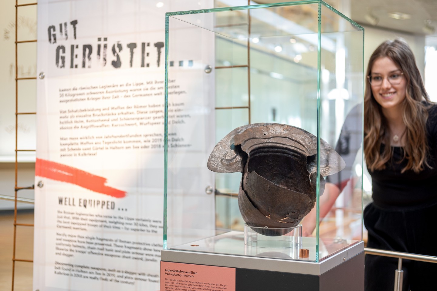 Römerhelme aus Haltern, eines der Highlights der Landesausstellung im LWL-Römermuseum