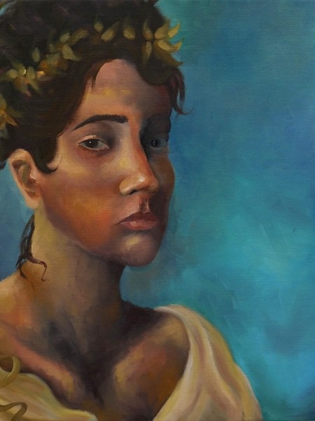 Nele Hülsmann, Untitled, 50 x 50 cm, Öl auf Leinwand, 2025.