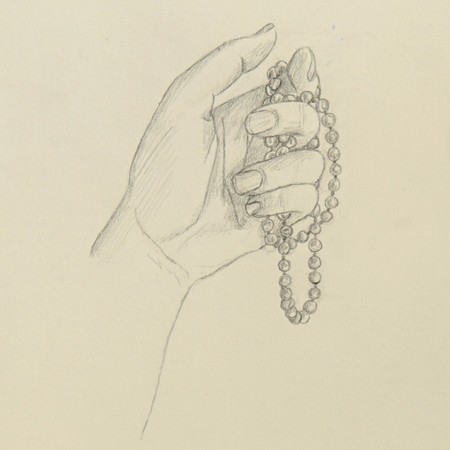 Julia Kalus, Untitled, 20,8 x 24,3 cm, Bleistift auf Papier, 2025.