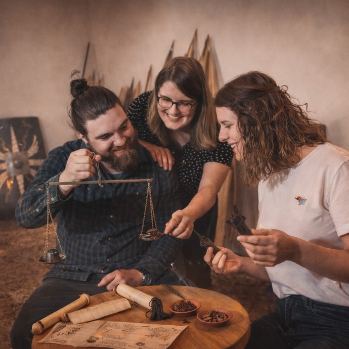 Spieler:innen im Escape Room