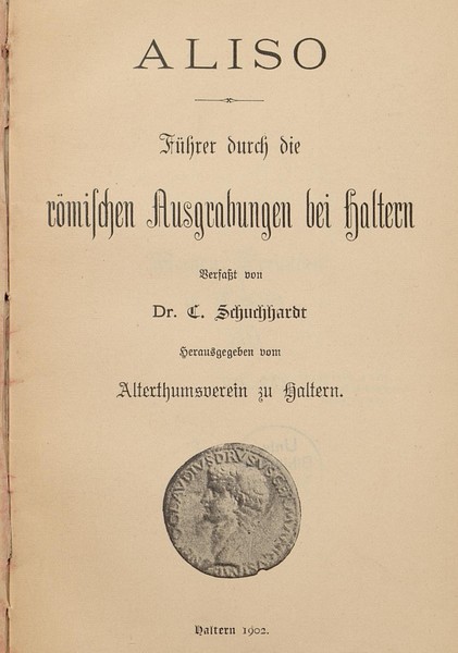 Aliso Publikation von Schuchhardt, 1902